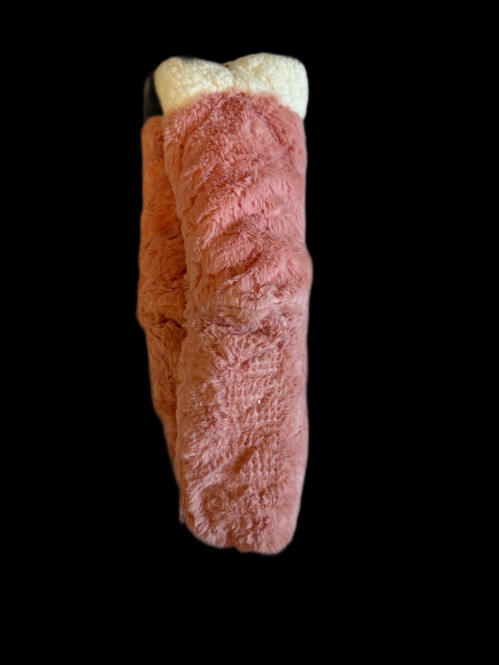 Plush Cozy Boot Slippers - Pink
